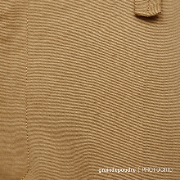 Zara White Wide Cuff Tan Chino Pants Trousers XS - Picture 4 of 4